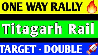 TITAGARH SHARE LATEST NEWS TITAGARH RAIL SYSTEM SHARE PRICE TARGET TITAGARH SHARE ANALYSIS [upl. by Pizor148]