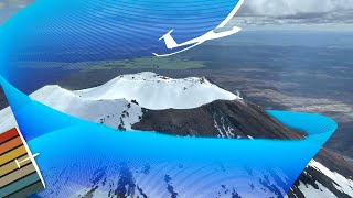 🌋 Can you thermal a Volcano in a glider [upl. by Dougall]