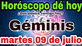 horoscopo de hoy Géminis  Horóscopo Diario  Géminis  9 de julio de 2024 [upl. by Oralee]