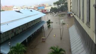 Innondation au Caudan Port Louis ile Maurice [upl. by Eifos78]