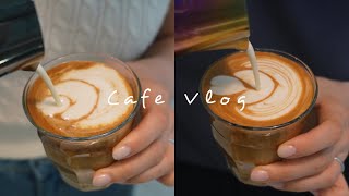 BARISTAJOY ☕️ Soy Latte recipes and Soy milk Latte Art tips  cafe vlog [upl. by Daphie]