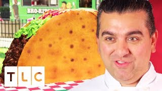 Giant Taco Cake For National Taco Day  Cake Boss [upl. by Delos2]