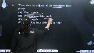 Where does the majority of the reabsorption takes place [upl. by Cand]