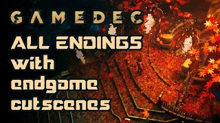 Gamedec — All 6 endings with endgame cutscenes [upl. by Anaes]