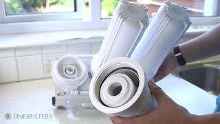 How to install a Reverse Osmosis Water Filter System  Finerfilters [upl. by Ainimre]