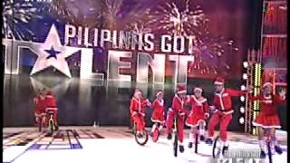 DAVAO UNICYCLE CLUB of PILIPINAS GOT TALENT 4 [upl. by Arihaj]