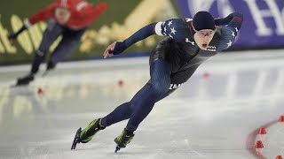 Jordan Stolz le « Tiger Woods » du patinage de vitesse débarque à Québec [upl. by Fredericka]