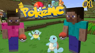 Minecraft Pokemon 1 การเริ่มต้นเป็นเทรนเนอร์ [upl. by Ynotna518]