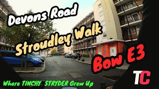 CHECKING OUT THE DEVONS ROAD AND STROUDLEY WALK BLOCKS IN BOW E3 TINCHY STRYDER RUFF SQUAD [upl. by Melody818]