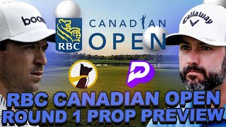 Round 1 RBC Canadian Open DFS Prop Preview  Hamilton CC Stat Averages Prize Picks  Underdog Props [upl. by Sikorski633]