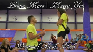 Bruno Mars  Marry You Proposal Flash Mob [upl. by Siravart]