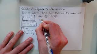 Calcular el COEFICIENTE DE DETERMINACIÓN  ESTADÍSTICA [upl. by Ahsikit298]