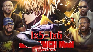 SAITAMA vs GENOS ONE PUNCH MAN EPISODE 5 and 6 REACTIONREVIEW [upl. by Nina]