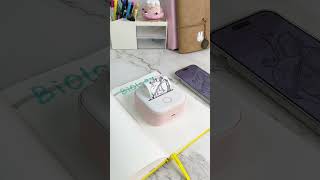 Take notes with T02 mini printer that doesn’t use ink📚study studywithme studyvlog phomemo asmr [upl. by Libove]