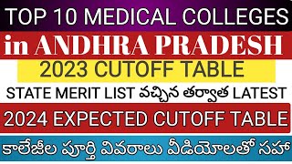 Andhra Pradesh top 10 medical Colleges [upl. by Miharbi]