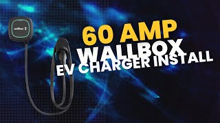 60A Wallbox EV Charger Installation ev electric electrician sparky [upl. by Enelrihs]