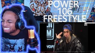 Ez Mil Singin on Freestyle is WILD  Power 106 Ez Mil Freestyle REACTION [upl. by Rifkin]