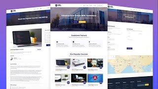 Build Responsive Multipage EducationSchool Websites With HTML CSS JavaScript  Full Responsive Site [upl. by Adaval597]