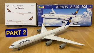 Assembly  Revell  BrazModels 1144 scale Airbus A340600 Lufthansa Modified Part 2  Zocker J [upl. by Groome369]