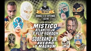 Místico Atlantis Jr Flip Gordon vs Averno Soberano Jr Magnum Promociones Chaman Completo [upl. by Hastings412]