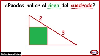 Cuadrado inscrito en triángulo rectángulo [upl. by Yarased]