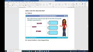 Thiết kế elearning storyline 3 Quiz Freeform Drag and drop Câu hỏi kéo thả [upl. by Zaslow292]