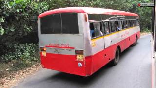 KSRTC TATA Bus Gets Stuck on Charmadi Ghats [upl. by Solis96]