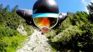 GoPro 2500m Chamonix Wingsuit Flight [upl. by Baxie]