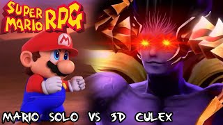 Mario Solo Vs 3D Culex Super Boss  Super Mario RPG REMAKE [upl. by Fish]