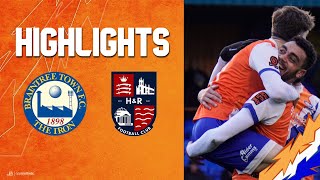 HIGHLIGHTS  Braintree Town vs Hampton and Richmond Borough 6124 31 [upl. by Aleemaj]