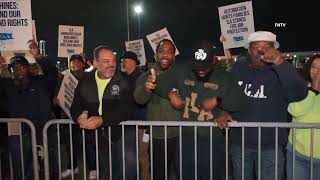 Longshoremen Striking at Port Elizabeth  Elizabeth NJ [upl. by Agle]