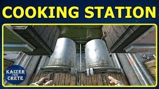 How to Build a Cooking Station  Kitchen in ARK [upl. by Baryram]