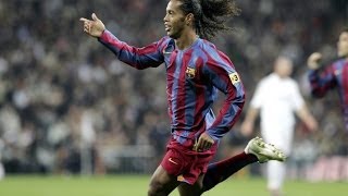 Goles en el Bernabéu la magia de Ronaldinho en 2005 [upl. by Eelsha]