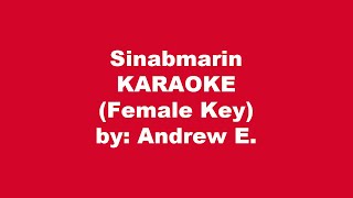 Andrew E Sinabmarin Karaoke Female Key [upl. by Madid]