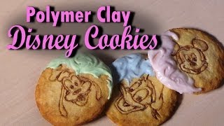 Disney Sugar Cookies  Polymer Clay Tutorial [upl. by Aidua]