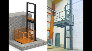 Cargo lift elevator assemble video [upl. by Wadsworth]