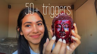 50 Triggers in 5 MIN ASMR  Fast tapping  Scratching  Crinkles [upl. by Aicissej]