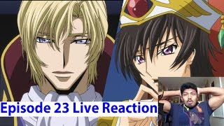 Lelouch vs Schneizel Begins  Code Geass R2 Anime Episode 23 Live Reaction [upl. by Ennayk]