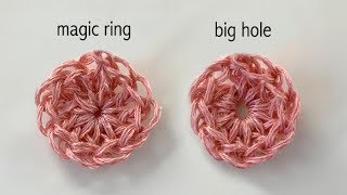 HOW TO CROCHET A MAGIC RING MAGIC LOOP MAGIC CIRCLE [upl. by Eitsyrhc]