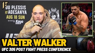 Valter Walker CALLS OUT Justin Tafa during the UFC 305 Post Fight Press Conference [upl. by Ainna903]