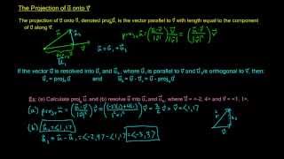 924  Projection of u Onto v [upl. by Reibaj583]