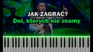 Kamil Bednarek  Dni których nie znamy 🎹 Piano Tutorial  Nuty [upl. by Akihdar]