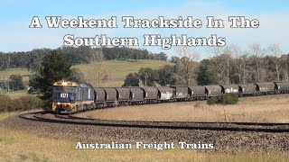 An Array Of Freight Trains A Weekend Trackside In The Southern Highlands NSW Australian Trains [upl. by Tressa]