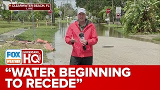 Clearwater Beach Florida Begins To Recover From Hurricane Idalia [upl. by Josie144]