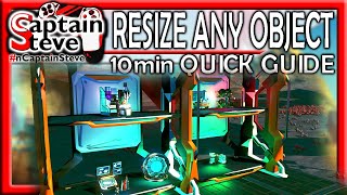 No Mans Sky How To Resize Any Object Glitch Base Building 10min Guide Captain Steve NMS [upl. by Gone]