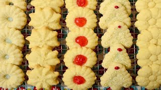 Spritz Cookies Classic Version  Joyofbakingcom [upl. by Culhert]