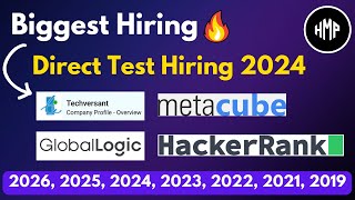 Direct Referral Hiring  Direct Test Hiring 2024  MetaCube Biggest Hiring  Hiring for 2024 batch [upl. by Milo812]