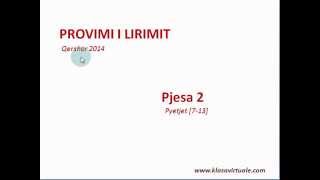 Provimi i Lirimit 2014  Pjesa 2 [upl. by Bonnie307]