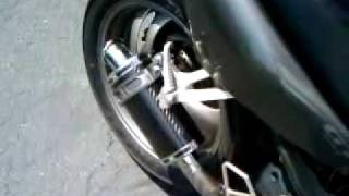 Honda Hawk GT NT650 Chopped Scorpion Exhaust Clip [upl. by Enomed]