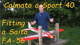 A Saito FA 56 in my Calmato Alpha Sport 40 ARF RC Aeroplane by Kyosho Models  Good Choice [upl. by Necyla]